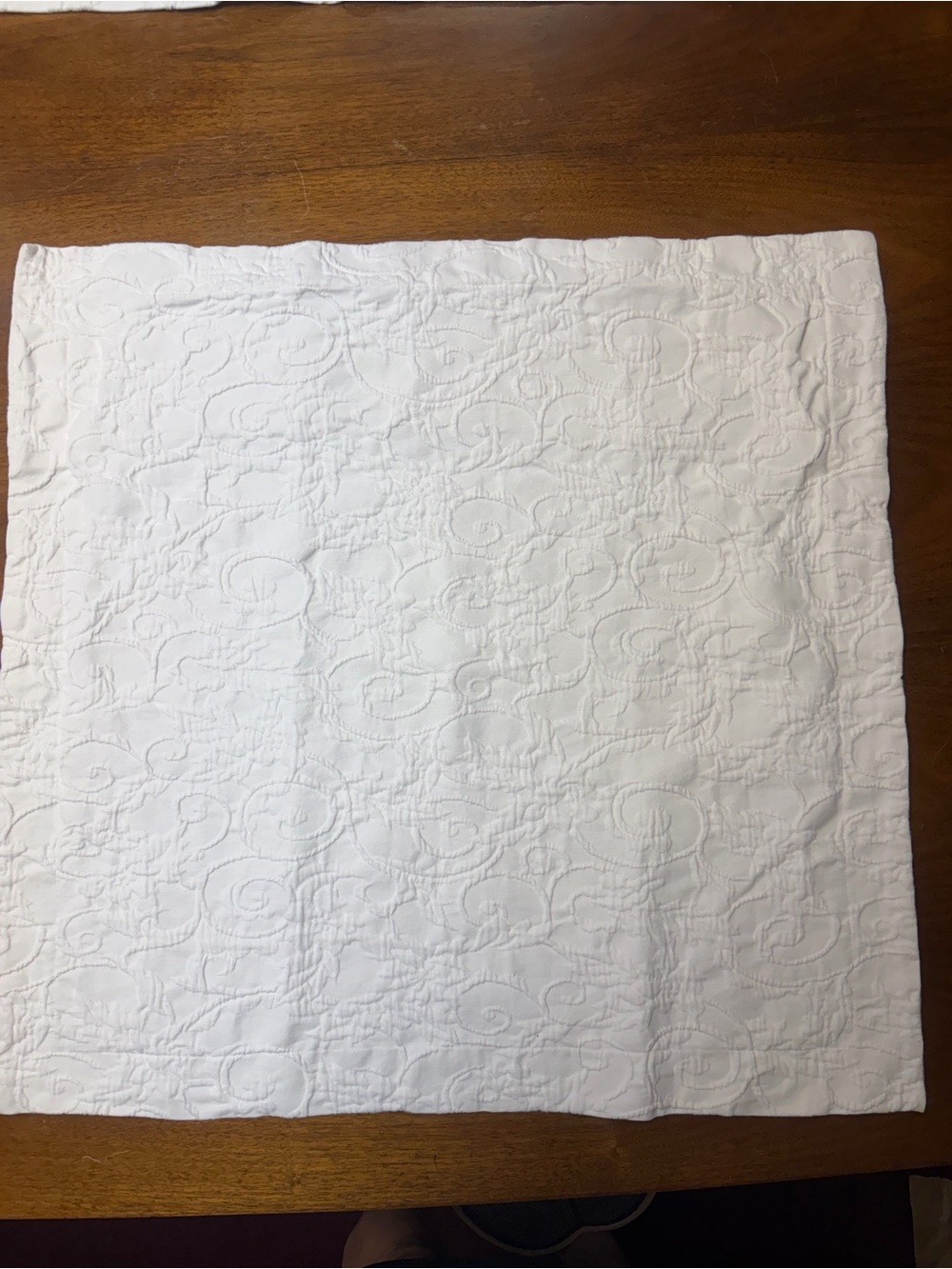 One Pottery Barn Euro Sham ivory